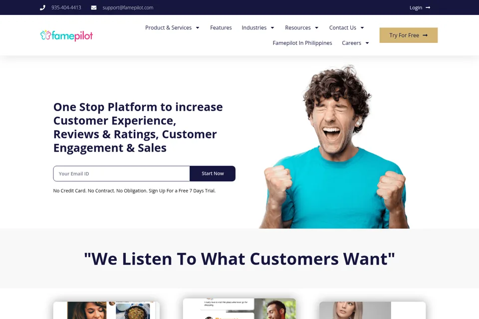 Landing page preview