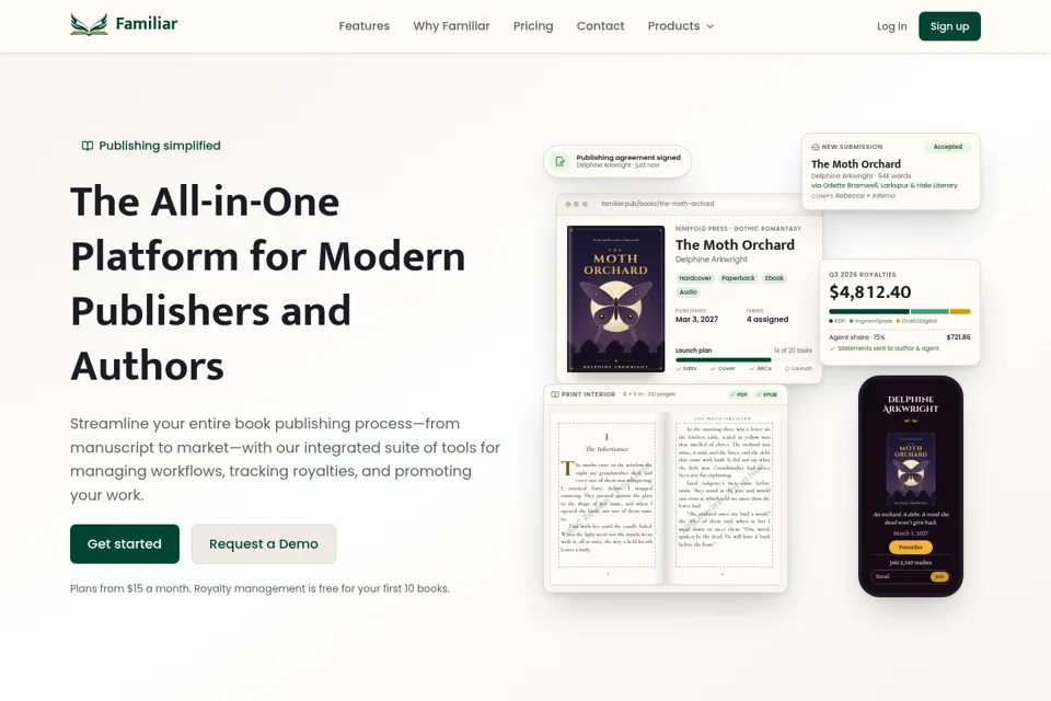 Landing page preview