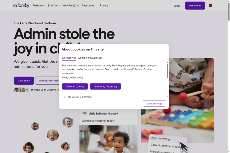 Landing page preview