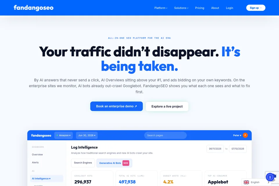 Landing page preview
