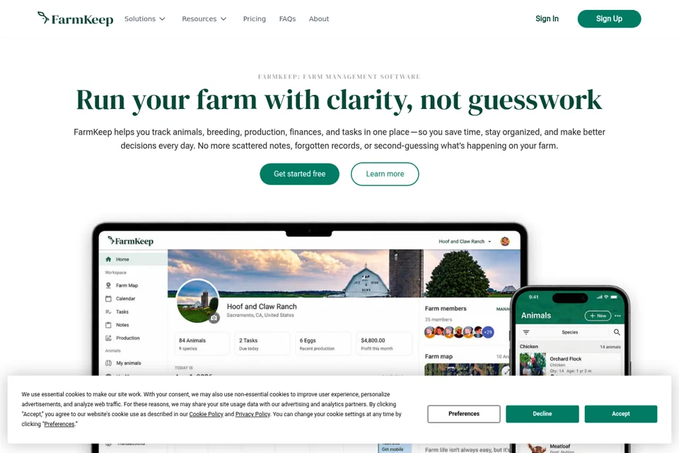 Landing page preview