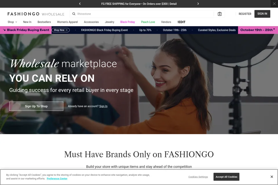 Landing page preview