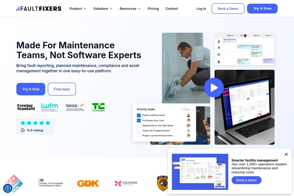 Landing page preview