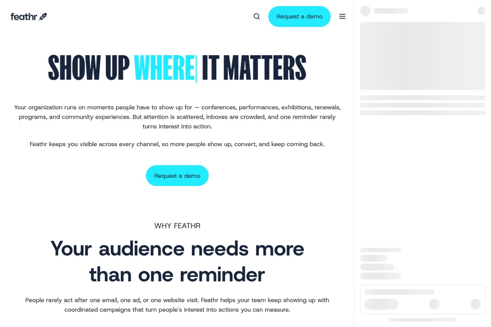 Landing page preview