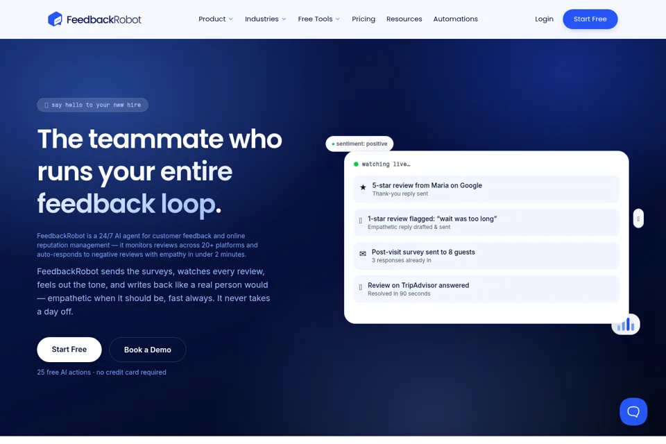 Landing page preview