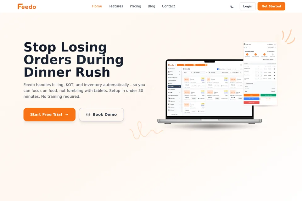 Landing page preview
