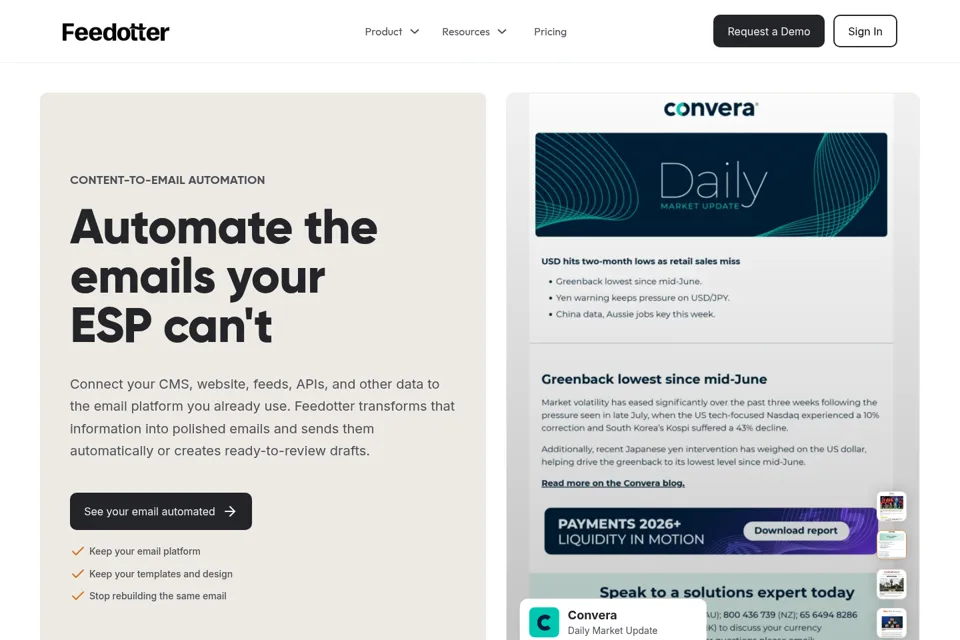 Landing page preview