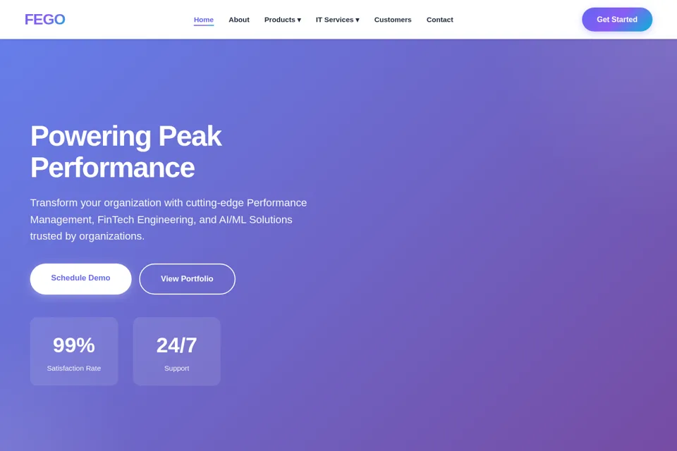 Landing page preview