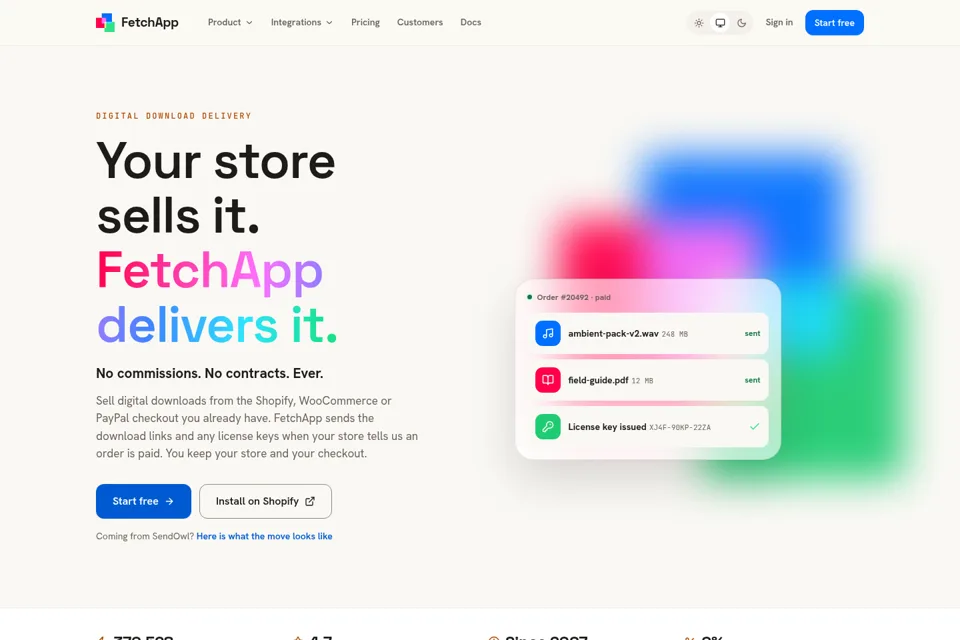 Landing page preview