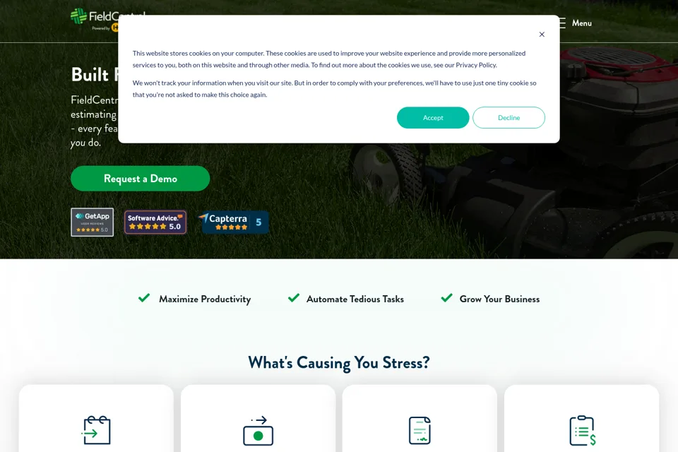 Landing page preview