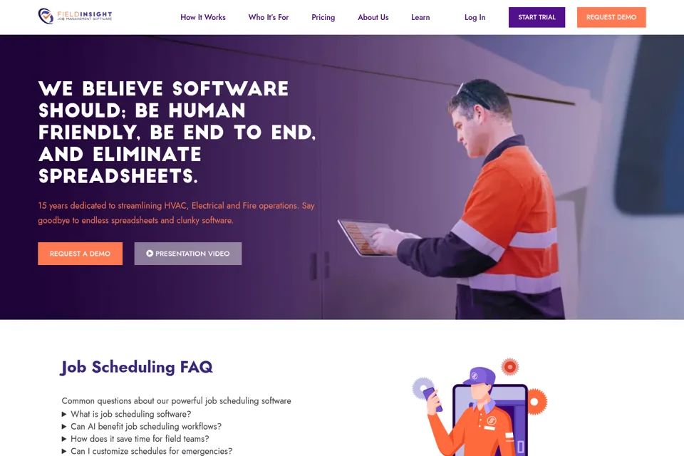 Landing page preview