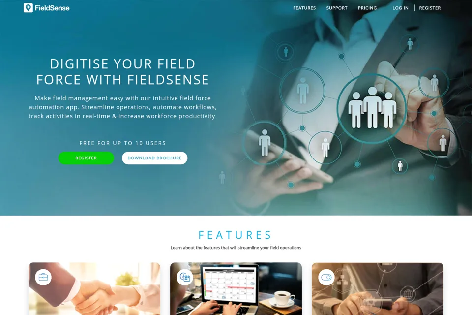 Landing page preview