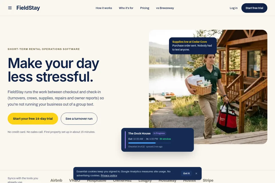 Landing page preview