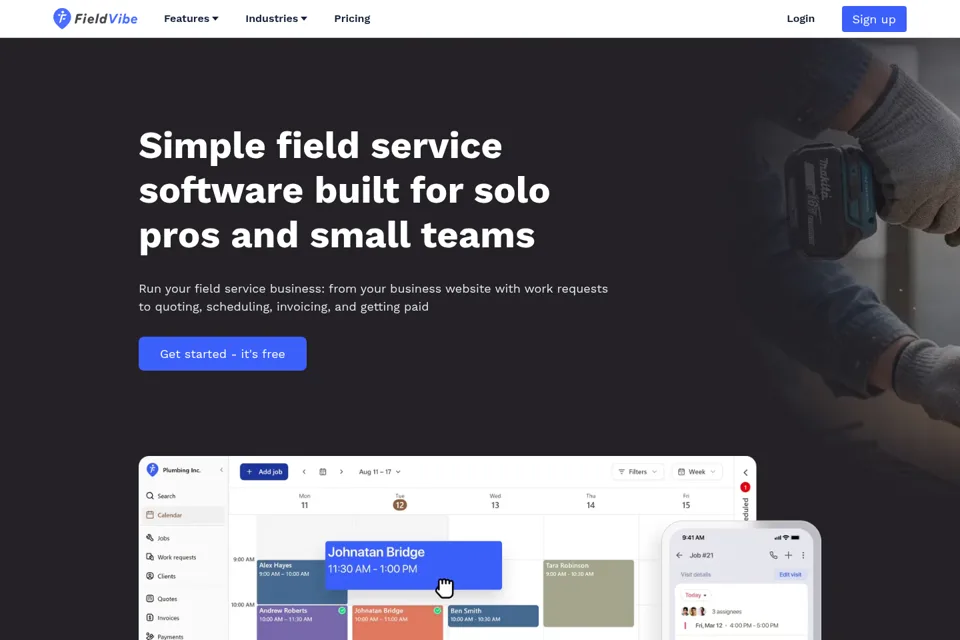 Landing page preview