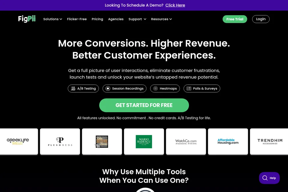 Landing page preview