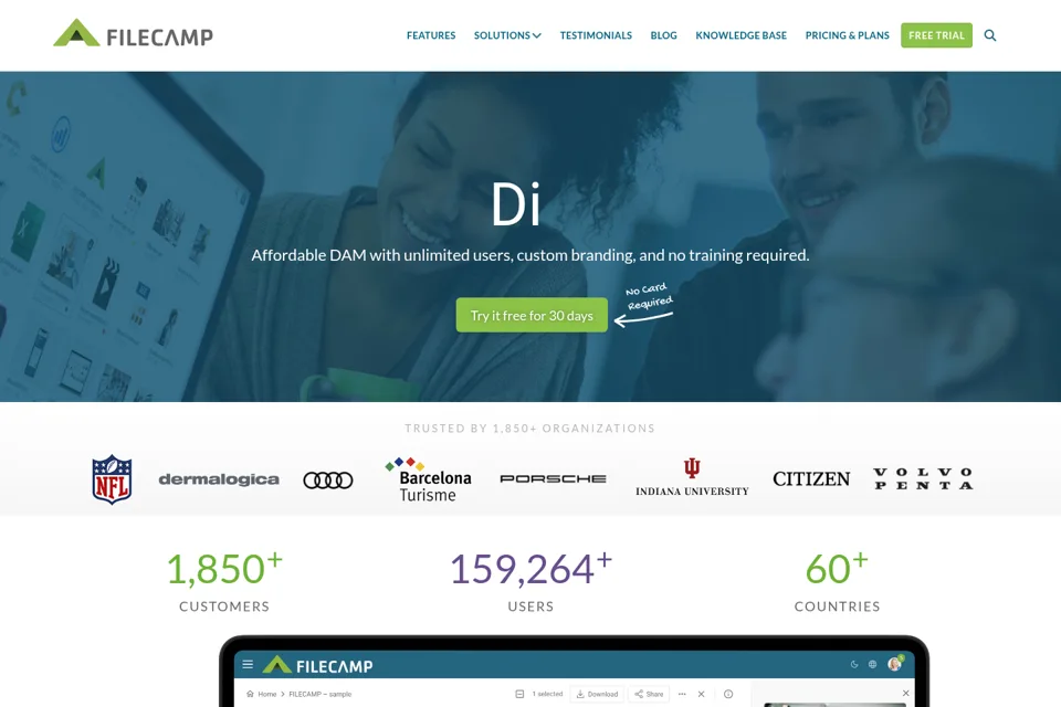 Landing page preview