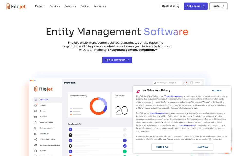 Landing page preview