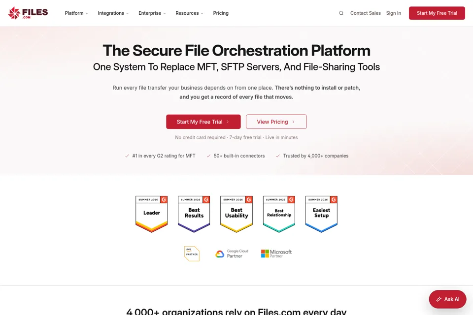 Landing page preview