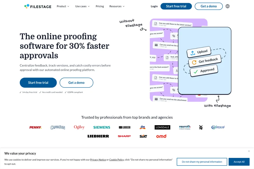 Landing page preview
