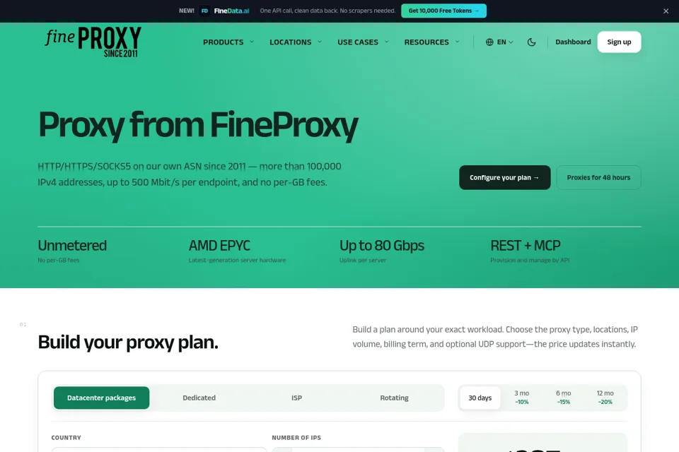 Landing page preview