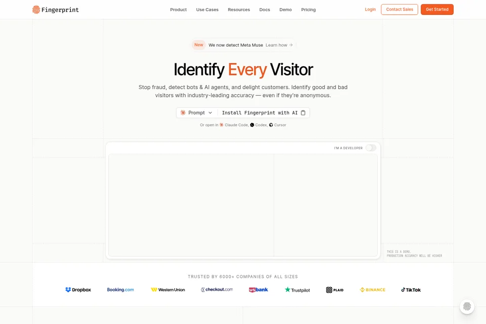 Landing page preview