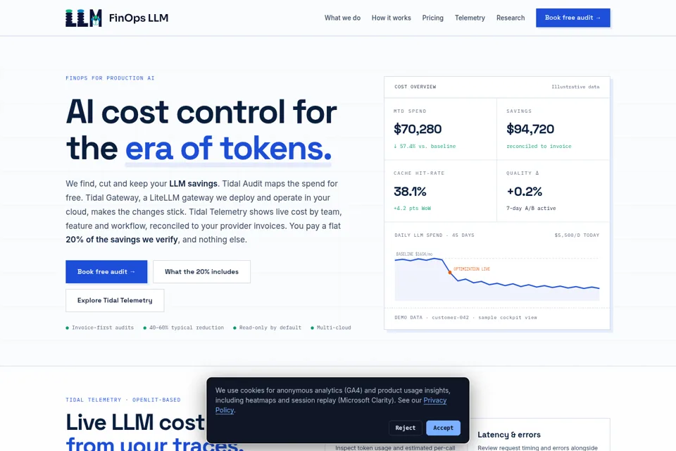 Landing page preview