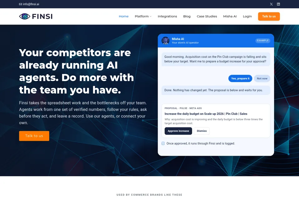Landing page preview