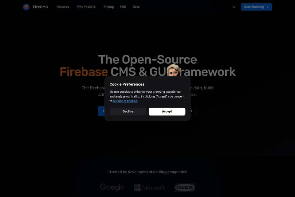 Landing page preview