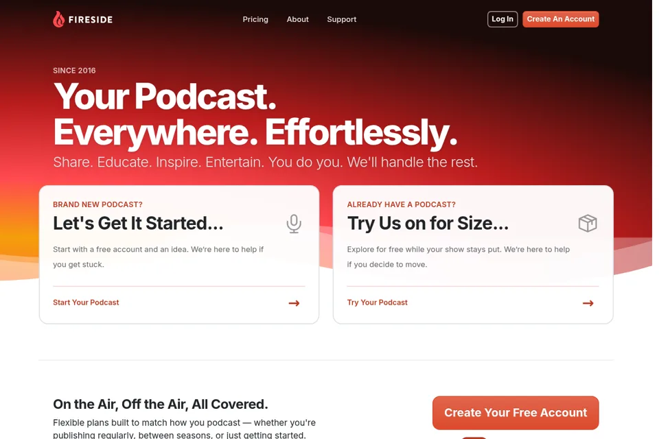 Landing page preview