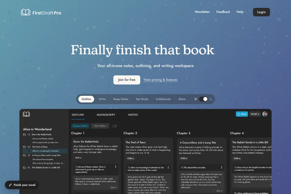 Landing page preview