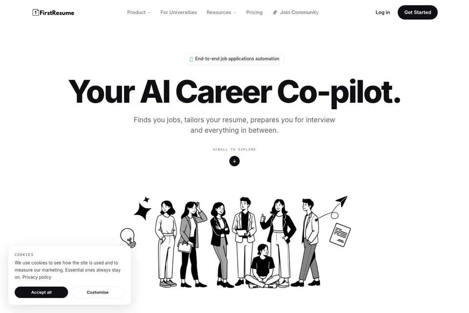 Landing page preview