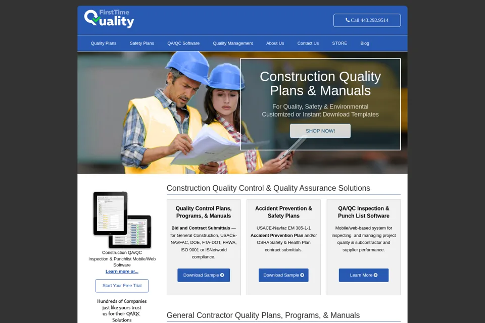 Landing page preview