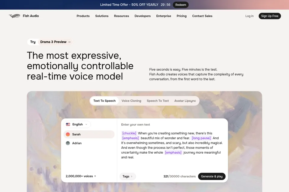 Landing page preview