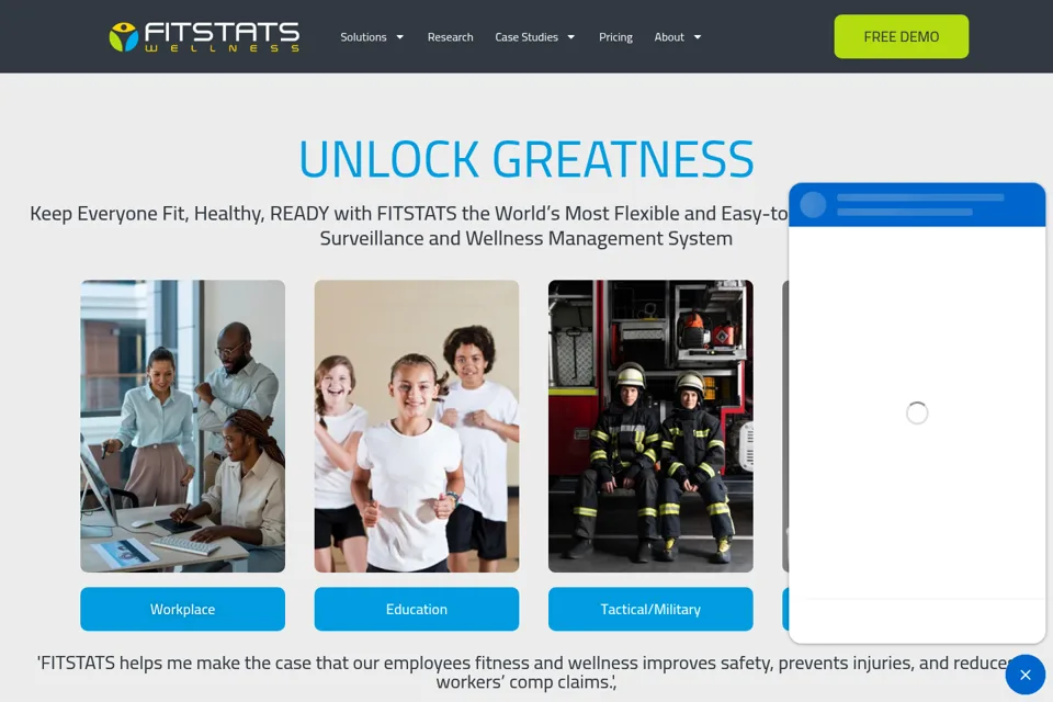 Landing page preview