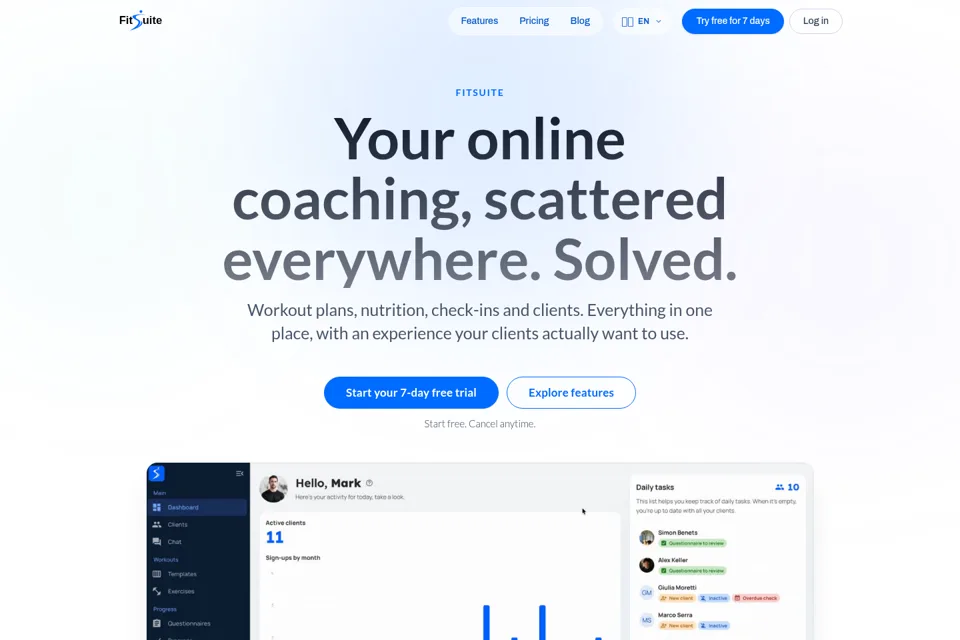 Landing page preview
