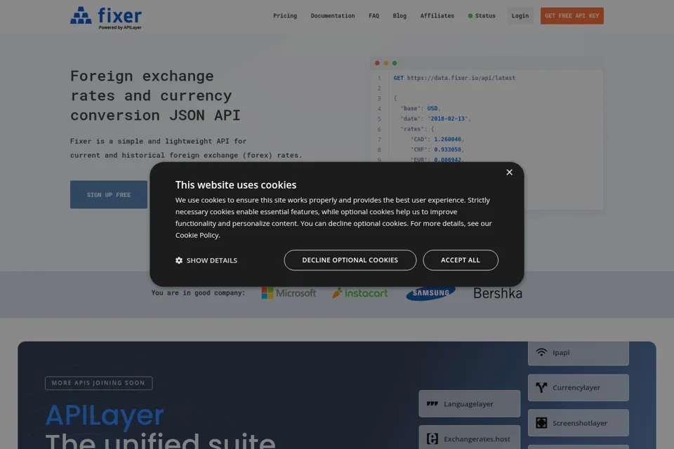 Landing page preview