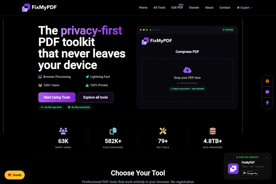 Landing page preview