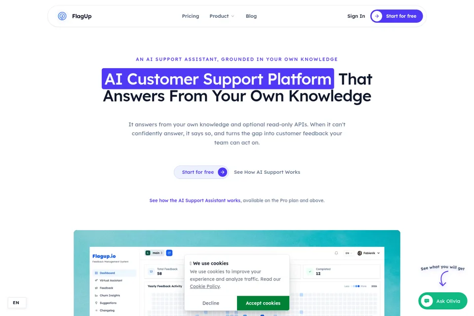Landing page preview