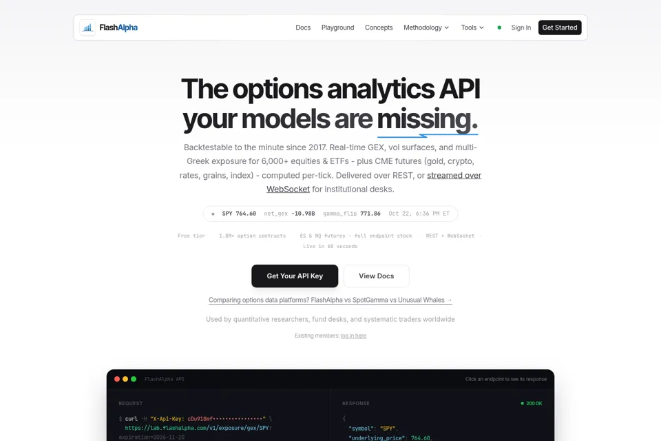 Landing page preview