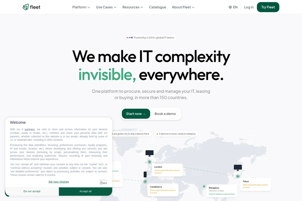 Landing page preview