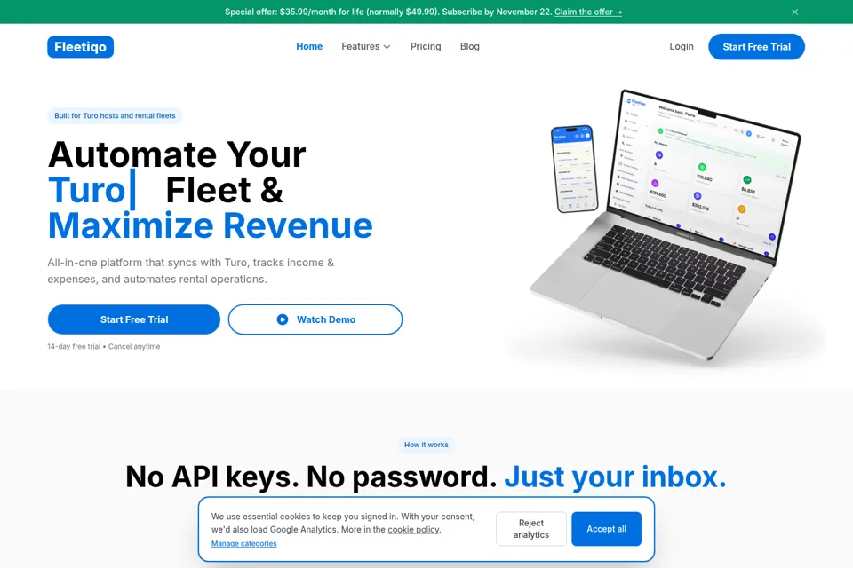 Landing page preview