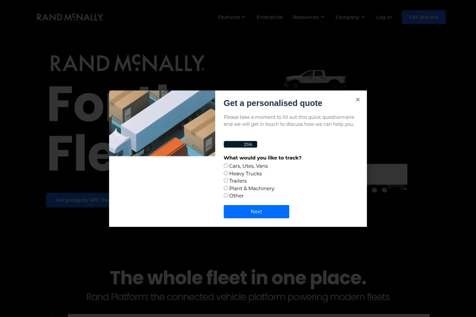 Landing page preview