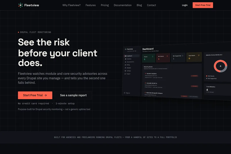 Landing page preview