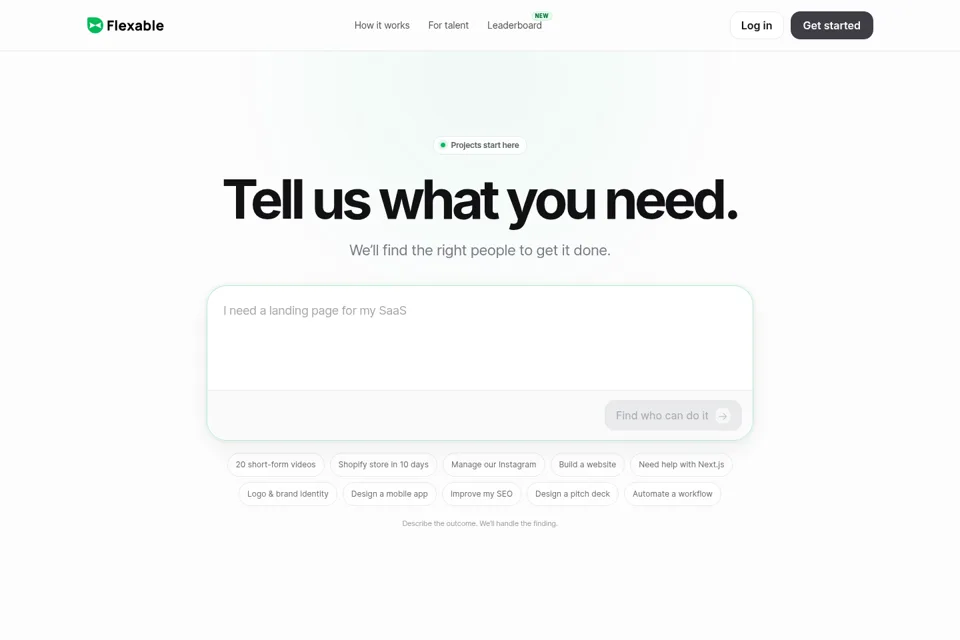 Landing page preview