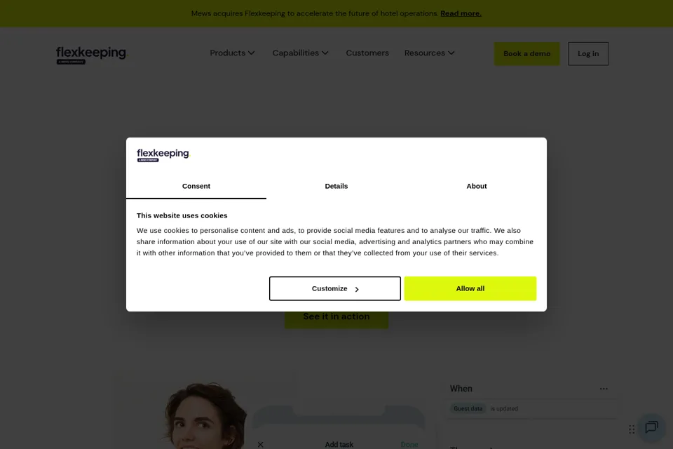 Landing page preview