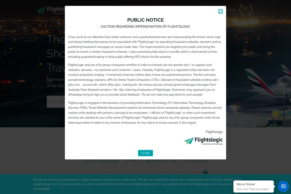 Landing page preview