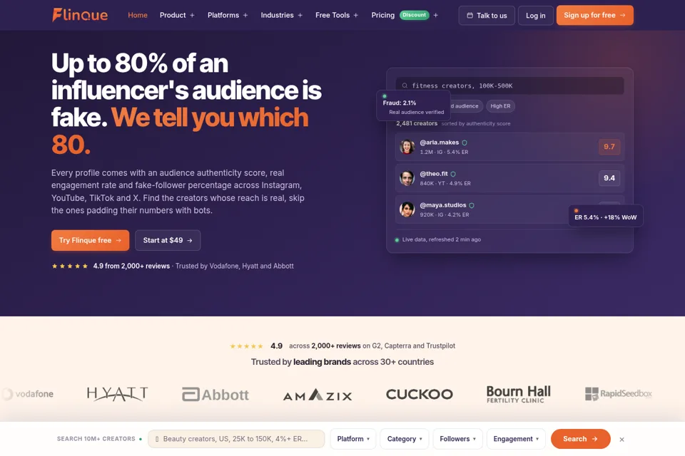 Landing page preview