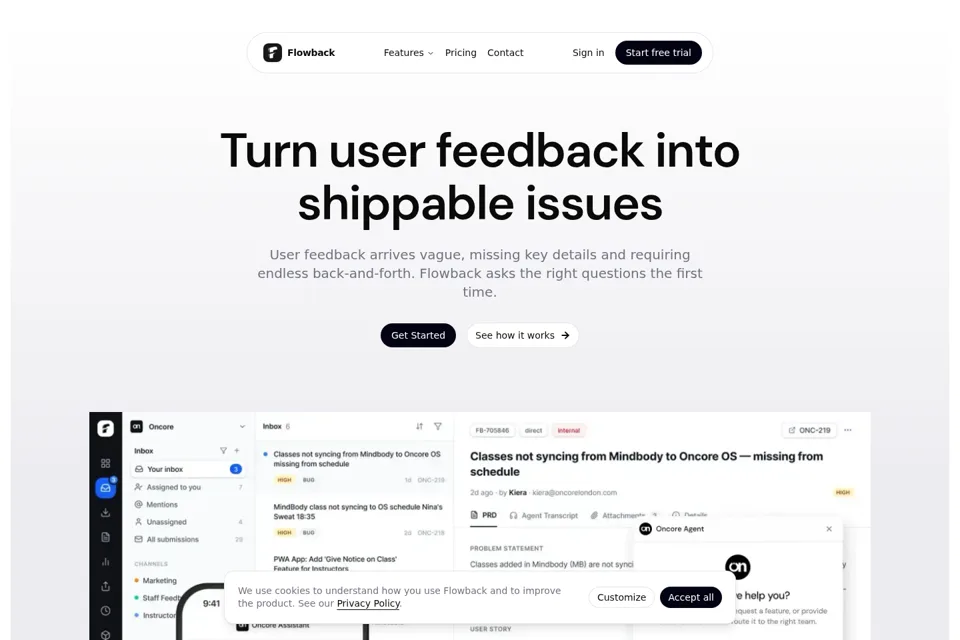 Landing page preview