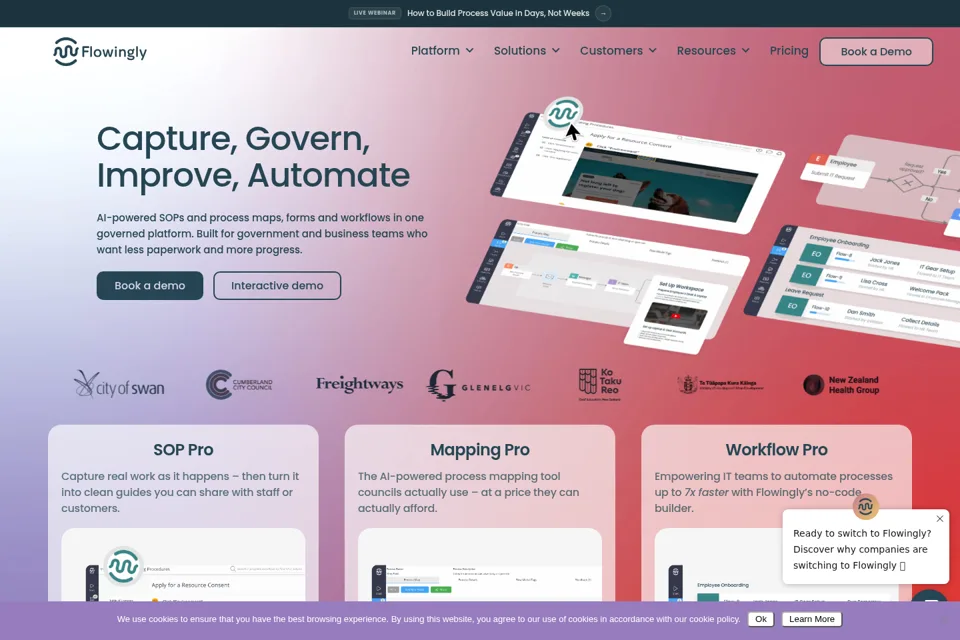 Landing page preview