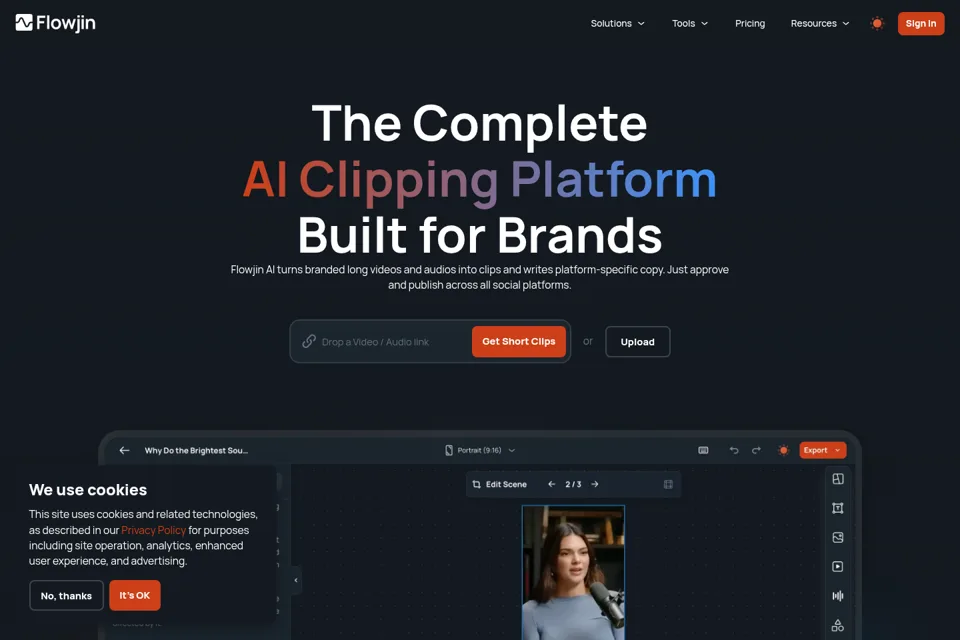 Landing page preview